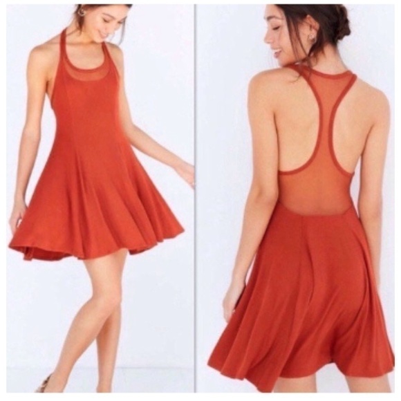 silence + noise Dresses & Skirts - Urban Outfitters  silence + noise Chance Mesh Racerback Mini Dress small